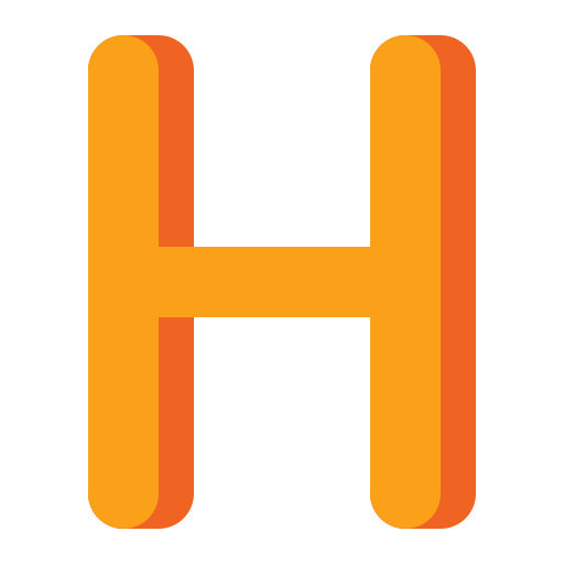 litera h Flaticons Flat ikona