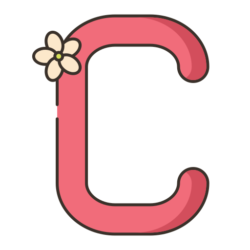 Letter c Flaticons Lineal Color icon