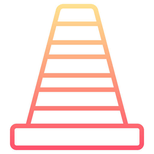 Construction cone Generic gradient outline icon