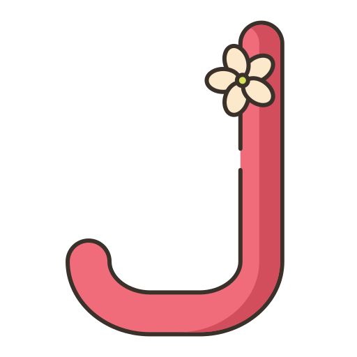 Letter j Flaticons Lineal Color icon