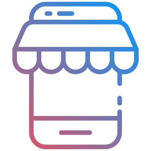 Мобильный шоппинг Generic gradient outline иконка