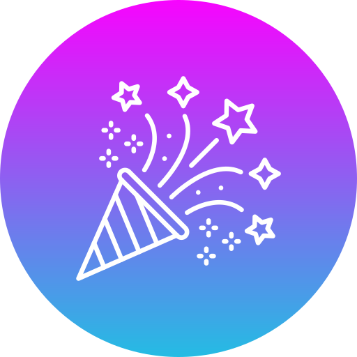 お祝い Generic gradient fill icon