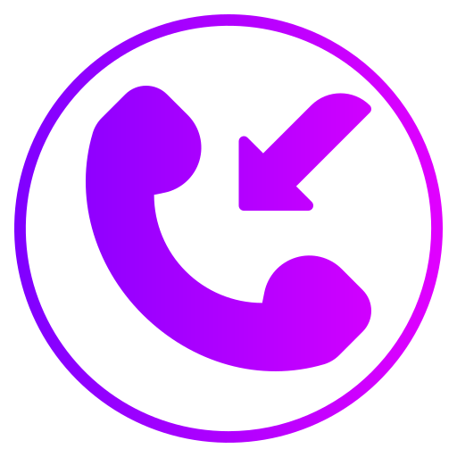 binnenkomend telefoongesprek Generic gradient fill icoon