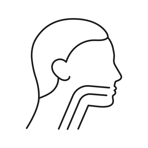 咽頭 Generic black outline icon