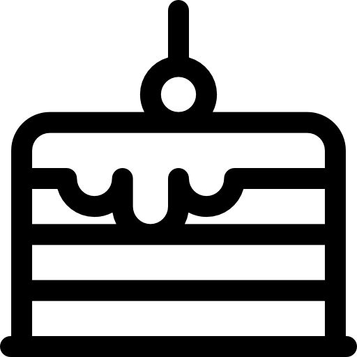 케이크 Basic Rounded Lineal icon