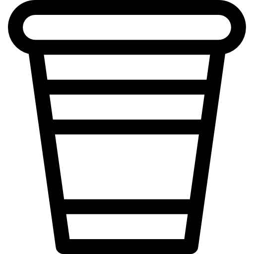 플라스틱 컵 Basic Rounded Lineal icon