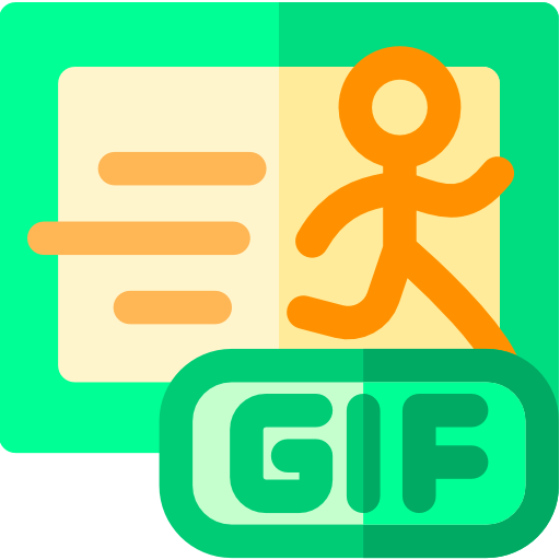 gif Basic Rounded Flat icono