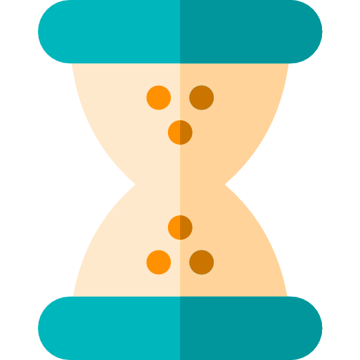 Hourglass Basic Rounded Flat icon