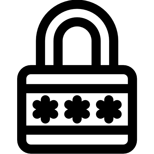 kłódka Basic Rounded Lineal ikona