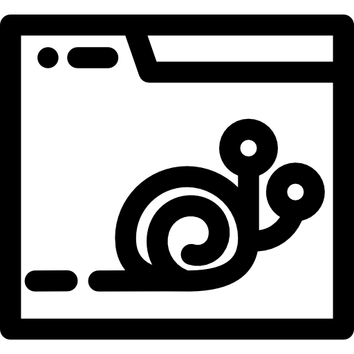 Ślimak Basic Rounded Lineal ikona