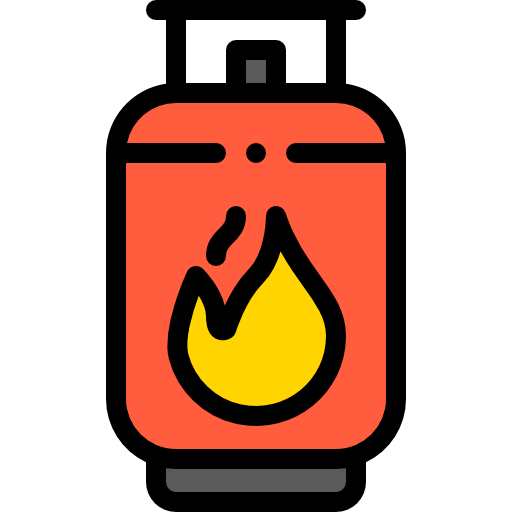 가스 Detailed Rounded Lineal color icon