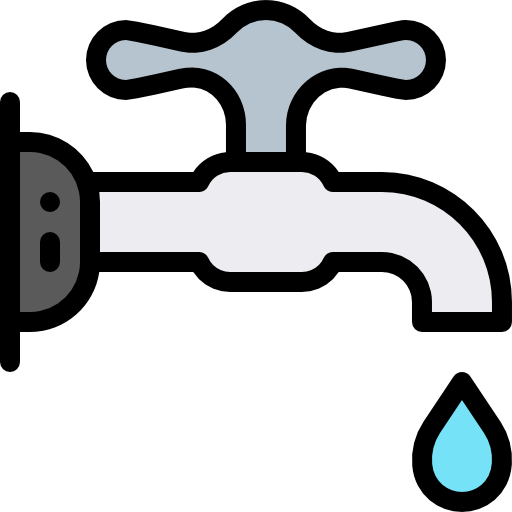 Faucet Detailed Rounded Lineal color icon