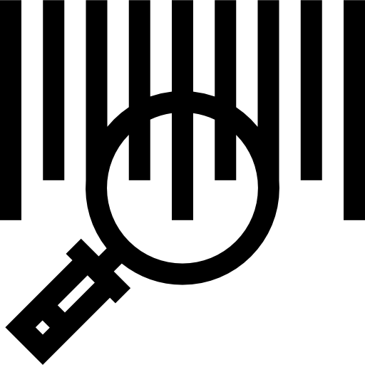 streepjescode Basic Straight Lineal icoon