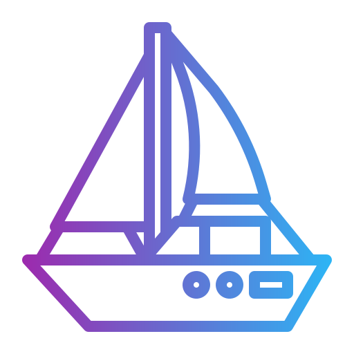 Sailboat Generic gradient outline icon