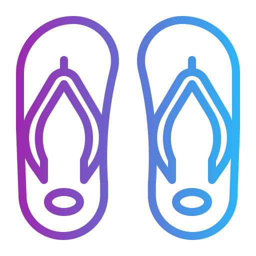 Sandals Generic gradient outline icon