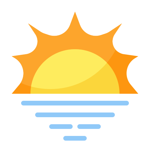 Sunset Generic color fill icon