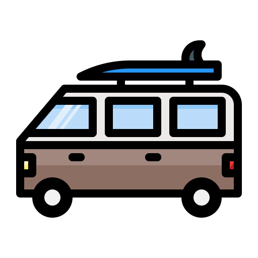 auto furgone Generic color lineal-color icona
