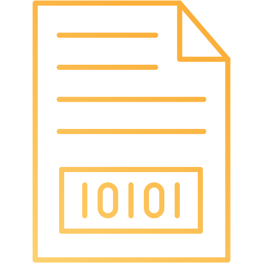 Document Generic gradient outline icon