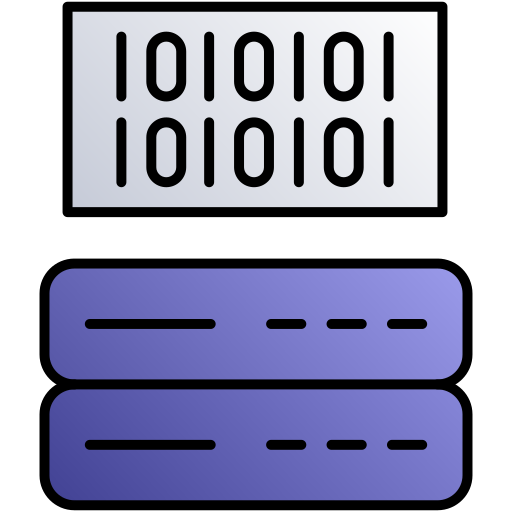 código binario Generic gradient lineal-color icono