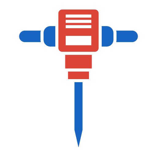 martillo neumático Generic color fill icono
