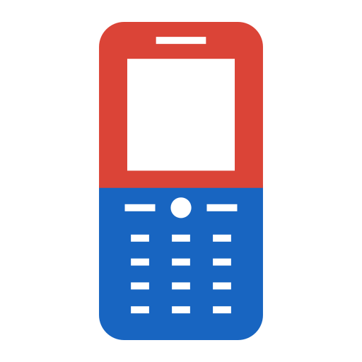 teléfono móvil Generic color fill icono