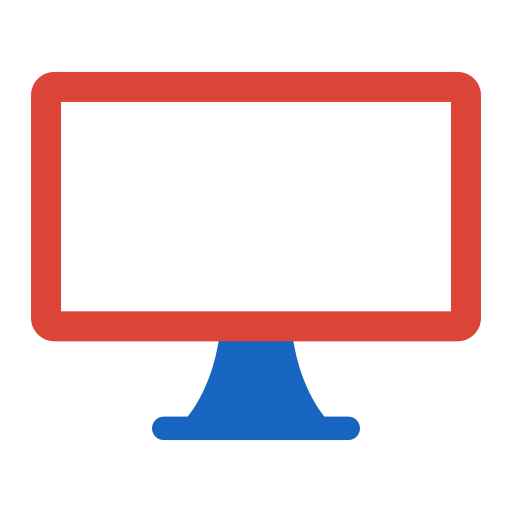 ekran monitora Generic color fill ikona