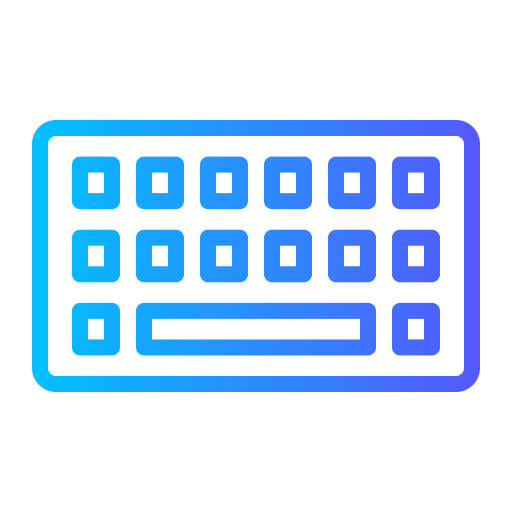 toetsenbord Generic gradient outline icoon