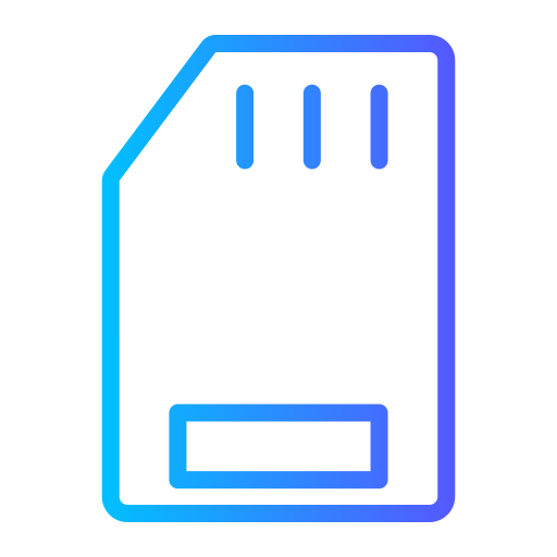 Micro card Generic gradient outline icon