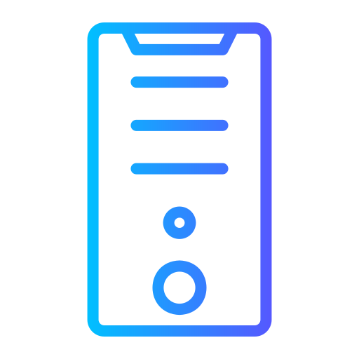 Pc tower Generic gradient outline icon
