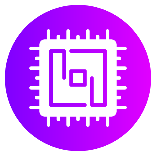 zentralprozessor Generic gradient fill icon