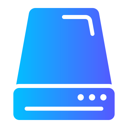 Hard disk drive Generic gradient fill icon