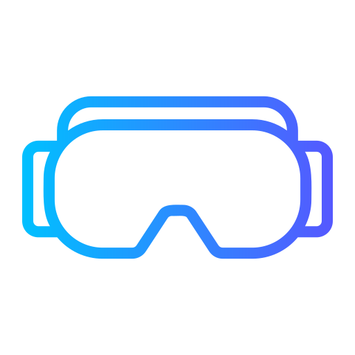 occhiali per realtà virtuale Generic gradient outline icona