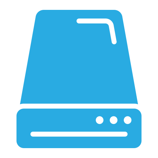 Накопитель на жестком диске Generic color fill иконка