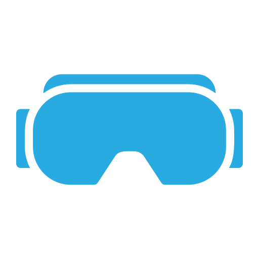occhiali per realtà virtuale Generic color fill icona