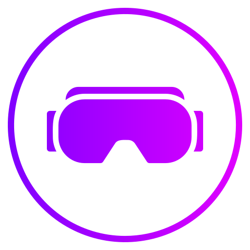 occhiali per realtà virtuale Generic gradient fill icona