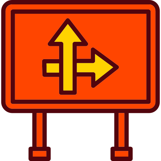 Дорожный знак Generic color lineal-color иконка