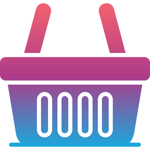 cesta de la compra Generic gradient fill icono