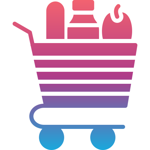 carrito de supermercado Generic gradient fill icono