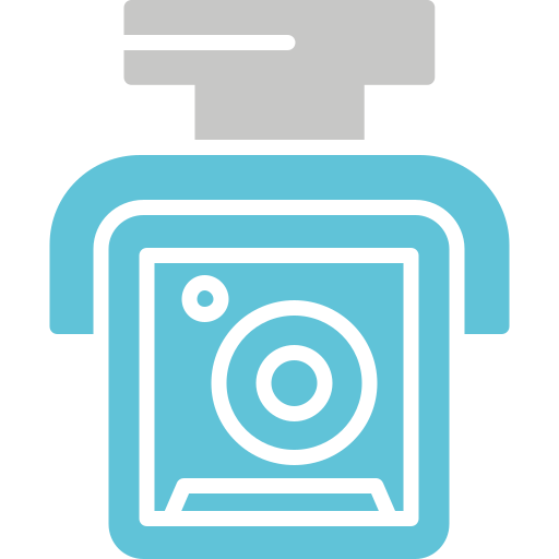 caméra de sécurité Generic color fill Icône