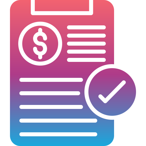 fattura Generic gradient fill icona
