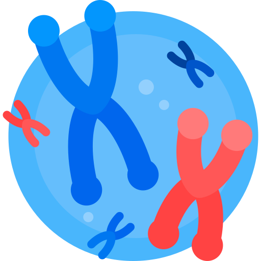 chromosomen Detailed Flat Circular Flat icoon
