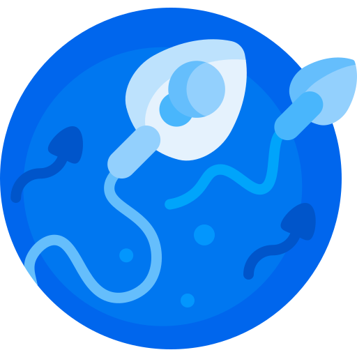 spermatozoön Detailed Flat Circular Flat icoon