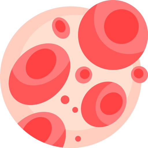 красные кровяные клетки Detailed Flat Circular Flat иконка