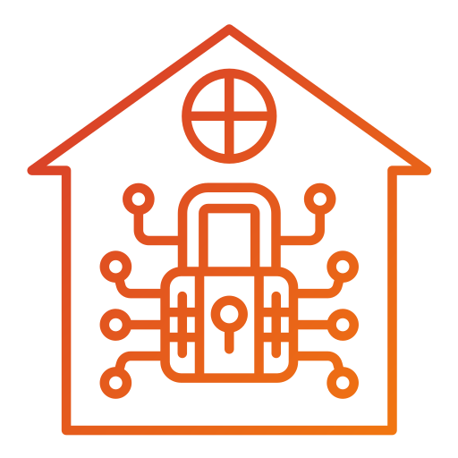 Home network Generic gradient outline icon