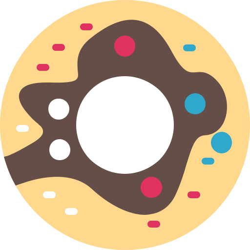 Doughnut Generic color fill icon