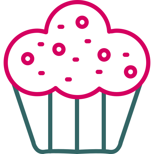 Muffin Generic color outline icon