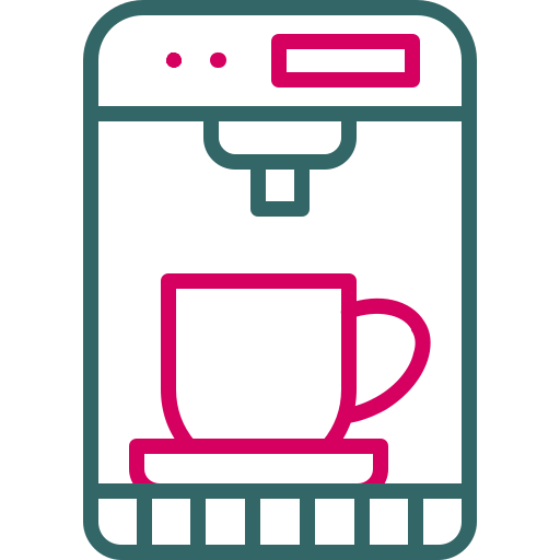 Кофе-машина Generic color outline иконка