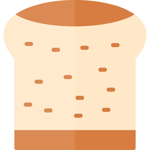 płaski chleb Generic color fill ikona
