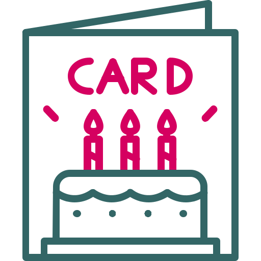 Birthday card Generic color outline icon