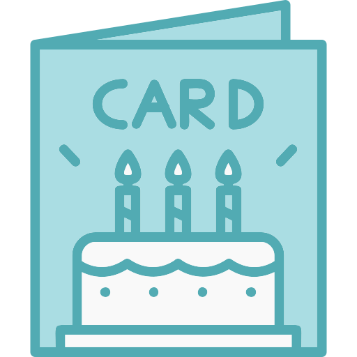 생일 카드 Generic color lineal-color icon